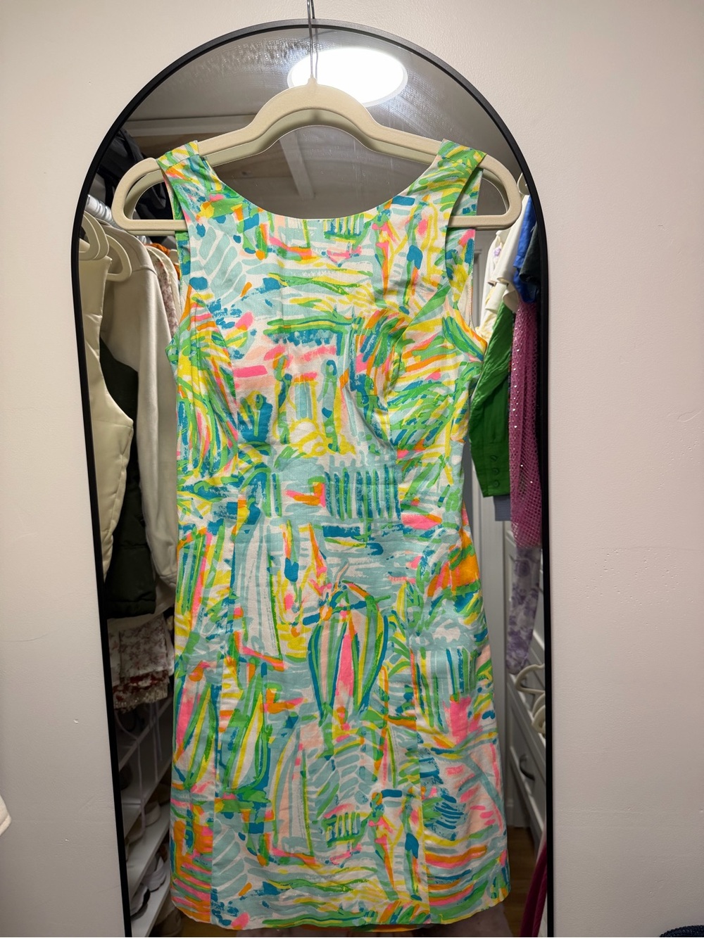 Lilly Pulitzer Tied Back Multicolor Shift Dress